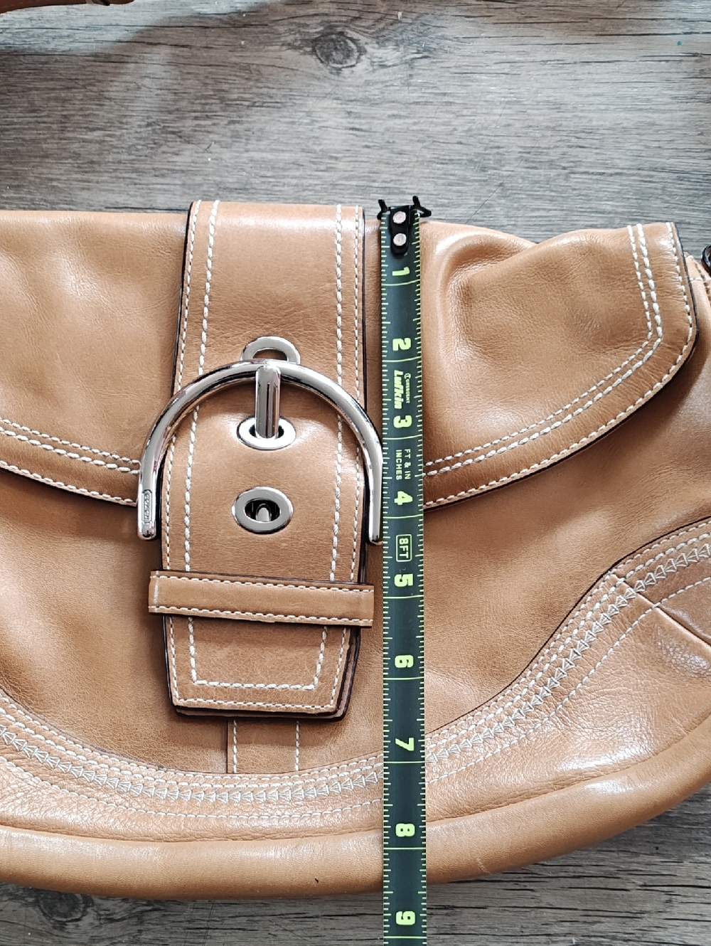 Vintage Coach Leather Shoulder Bag - Picture 5 of 9